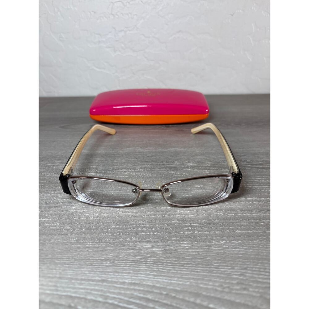 Kate Spade Fatima 135 Women's Black Eyeglass Frames w/ Case- EUC